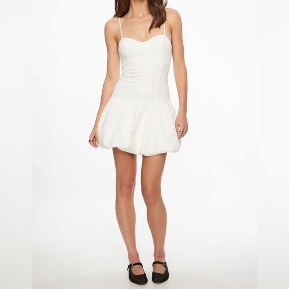 Dropped Waist Puff Mini Dress - Picture 1 of 1